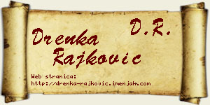 Drenka Rajković vizit kartica